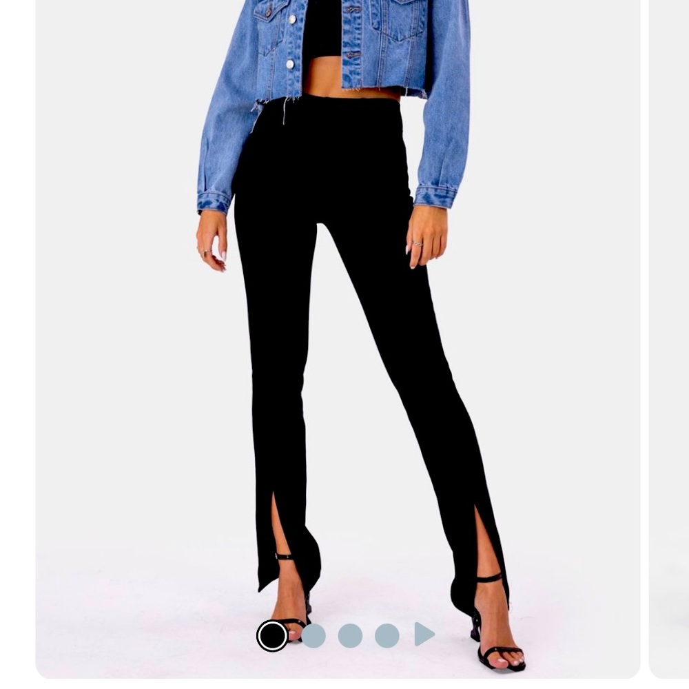 Adika Front Slit Pants